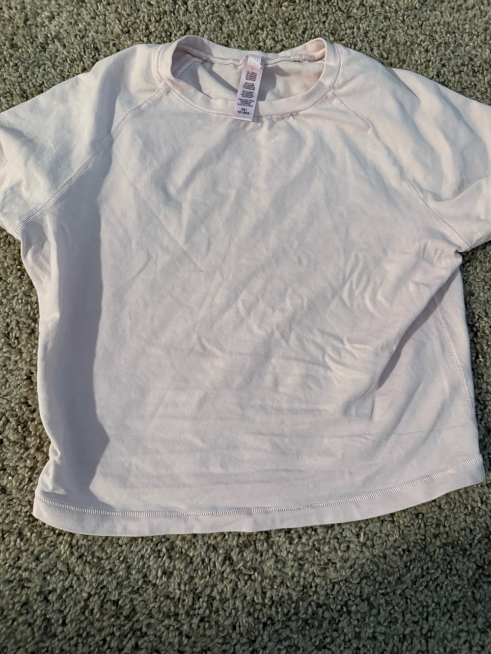 SKIMS Short Sleeve Crewneck Tee in Pale Pink